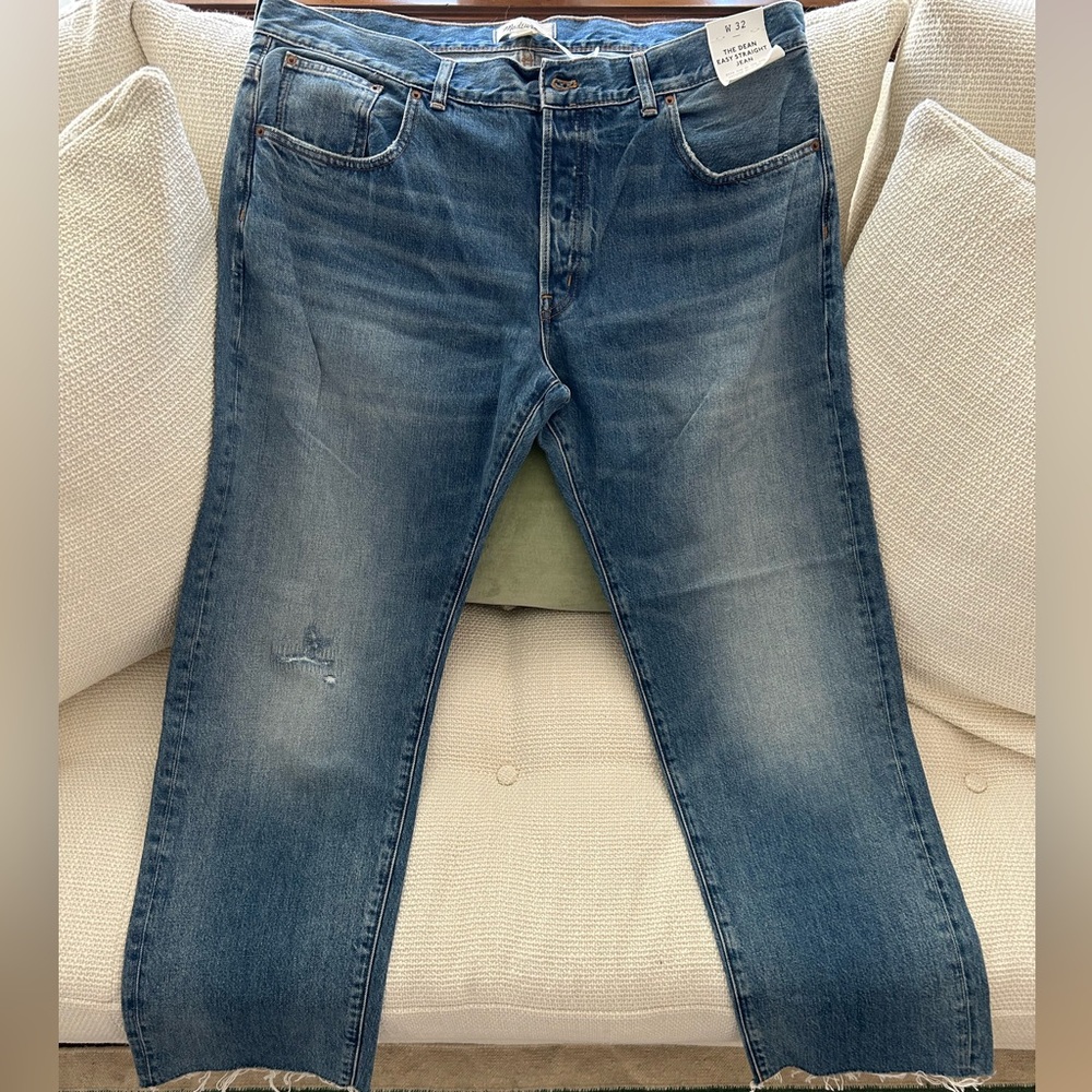 Madewell-The Dean Easy Straight Jean Size 32